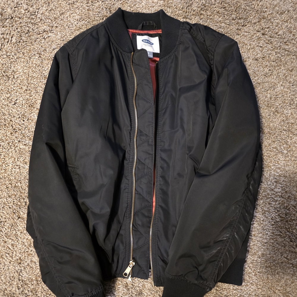 Old Navy Black Bomber Jacket
